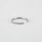 Bague 55 Bague en or blanc diamants 58 Facettes