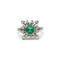 Bague 54 Bague or, émeraude, diamants 58 Facettes 230116R