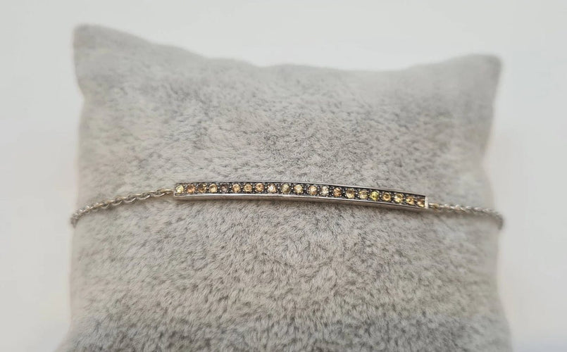Bracelet Bracelet en Or blanc, diamants 58 Facettes