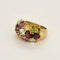Bague 55.5 Bague jonc en or jaune et pierres fines 58 Facettes MON1096