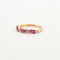 Bague 53 Bague Or jaune Rubis Diamants 58 Facettes
