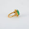 Bague 55 Bague - Bague émeraude rectangulaire en or jaune 18k et diamants 58 Facettes ALGU19