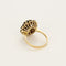 Bague 55 Bague marguerite en or jaune et grenats almandins. 58 Facettes PER0454