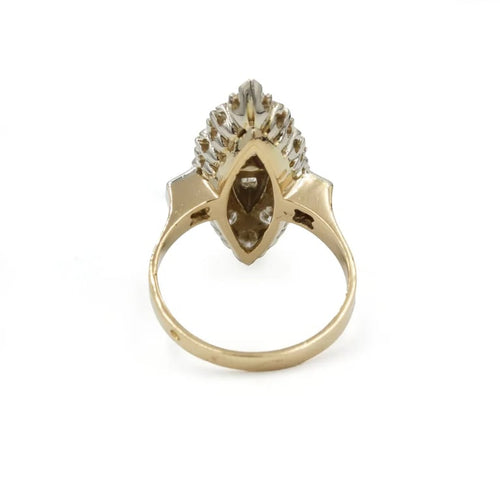 Bague 55 Bague Marquise - Or Bi-colore & Diamants 58 Facettes 250423R