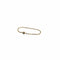Bague 65 Bague chaine or jaune sertie d'un diamant 58 Facettes