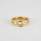 Bague 58 Bague en or Jaune, diamant 58 Facettes