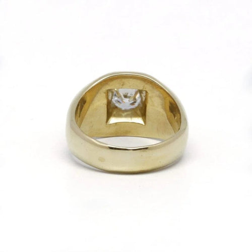 Bague 54 Solitaire or jaune diamant 58 Facettes 210089R
