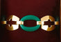 Bracelet Bracelet Art Déco Or jaune Chrysoprase 58 Facettes C 241