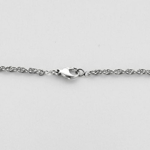 Collier Collier or blanc et pendentif saphir et diamants 58 Facettes MON07012