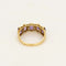 Bague 55 Bague jarretière en Or jaune améthystes et petits diamants 58 Facettes BL00341