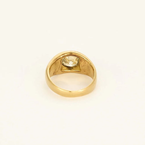 Bague 43 Bague chevalière en or jaune 18K avec diamant taille ancienne 58 Facettes 58FC146