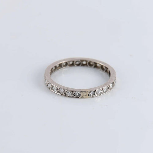 Bague 56 Alliance américaine Diamants 0.50ct 58 Facettes FM68