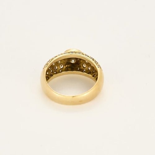 Bague 50.5 Bague en or jaune et diamants 58 Facettes CAS0475