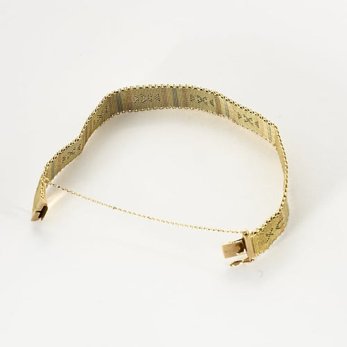 Bracelet Bracelet en or jaune tressée 58 Facettes B250685