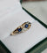 Bague 53 Bague vintage en or jaune 18 carats, saphirs et diamants 58 Facettes 718