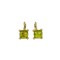 Boucles d'oreilles Boucles d’oreilles vintage à verre vert 58 Facettes 2508016