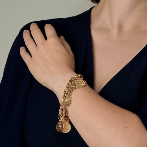 Bracelet Bracelet en or jaune à pampilles 58 Facettes DIE1449