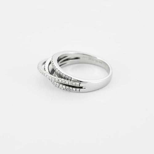 Bague 58 MESSIKA - Gatsby Meli Melo - Bague en Or blanc 18k 58 Facettes B250322