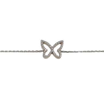 Bracelet Bracelet papillon en Or blanc & diamants 58 Facettes