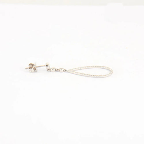 Boucles d'oreilles Boucles d'oreilles en Or blanc & diamants 58 Facettes