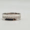 Bague 55 Alliance or blanc 18 carats 58 Facettes