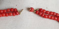 Collier Collier ancien 2 rangs de corail facetté avec motif central - 19ème siècle 58 Facettes