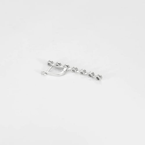 Boucles d'oreilles Pendants d'oreilles or gris et diamants 58 Facettes CAS00502