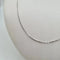 Collier Chaine fine or blanc 18 carats 58 Facettes