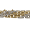 Bracelet Bracelet or blanc et jaune 18 carats serti de diamants 58 Facettes