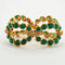 Boucles d'oreilles BOUCHERON - Demie-parure Or Jaune et Chrysoprases 58 Facettes