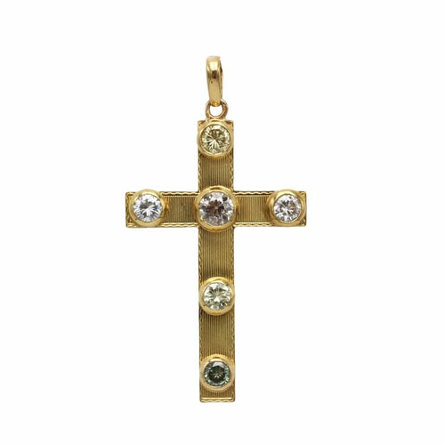 Pendentif Croix - Or et diamants 58 Facettes 250253R