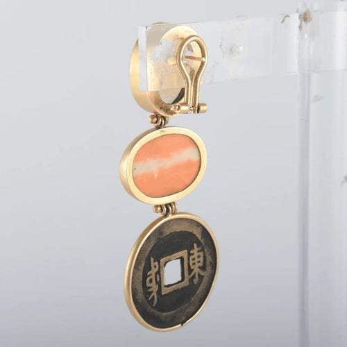 Boucles d'oreilles Boucles d'oreilles pendantes Pièces antiques 58 Facettes 1