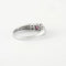 Bague 54 Bague Saphirs roses et éclats de diamants 58 Facettes