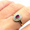 Bague 54 Bague or jaune diamants rubis 58 Facettes V43