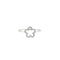Bague 54 Bague Fleur Or blanc Diamants 58 Facettes