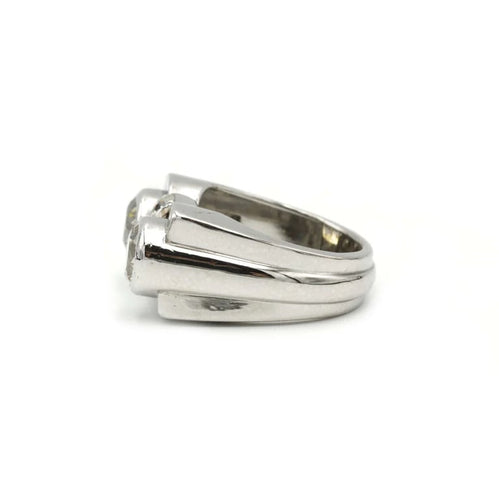 Bague 57 Bague Platine & diamants 58 Facettes 240116R