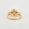 Bague 55 Bague solitaire 2,85 ct en or jaune 18 carats et diamants baguette 58 Facettes AB1
