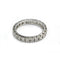 Bague 56 Alliance américaine - Bague en or blanc 750 et diamants 58 Facettes 260010SP