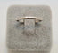 Bague 50 Bague en platine et or blanc 18 carats 58 Facettes