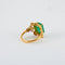 Bague 55 Bague - Bague émeraude rectangulaire en or jaune 18k et diamants 58 Facettes ALGU19