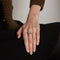Bague 65 Bague Fleur en Or Gris, Diamants 58 Facettes LOT 2840