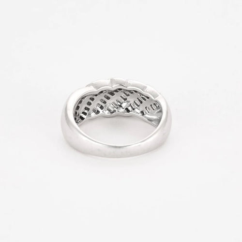 Bague 56 Bague or blanc, diamants et rubis 58 Facettes CRE0041X3