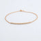Bracelet Bracelet or rose barrette de diamants 58 Facettes