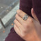 Bague 55 Bague Asymétriques - Or Blanc & Diamants 58 Facettes 250070SP