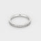 Bague 48 Alliance semi pavée en or blanc et diamants 58 Facettes SAP0658