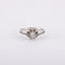 Bague 55 / Blanc/Gris / Or 750 Bague Solitaire Diamant 0.25 carat 58 Facettes 210146R