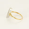 Bague 54 Bague marquise en or jaune, or blanc et diamants 58 Facettes COMP1392X2
