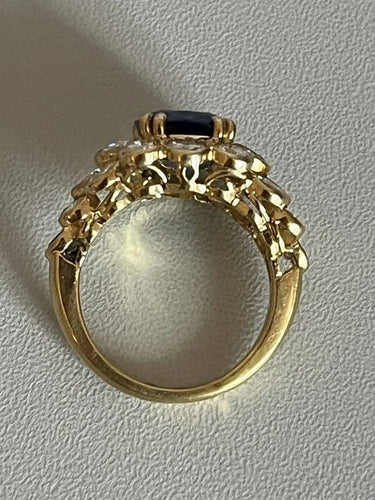 Bague 52 Bague Or Jaune Saphir Ceylan Diamants 58 Facettes 5009