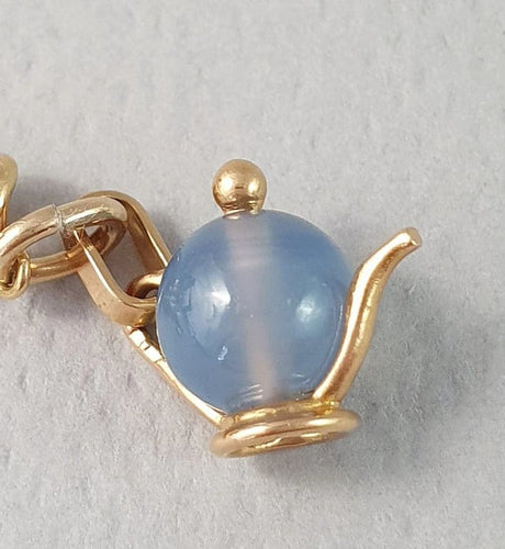 Bracelet Bracelet ancien or jaune avec breloques 58 Facettes