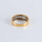 Bague 54 Bague Jonc 2 Ors pierre blanche 58 Facettes FM58